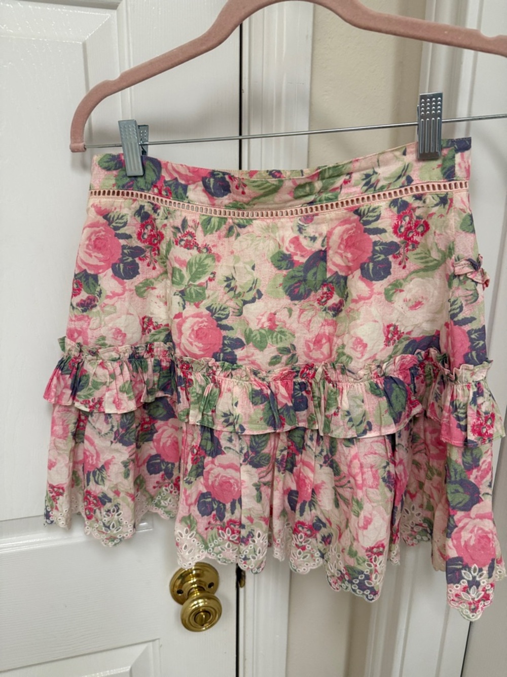 LoveShackFancy Ladies Karsten Crop Top Veiled Kiss and Skirt - Picture 10 of 11